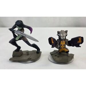 Disney Infinity 2.0 Marvel Guardians of the Galaxy Gamora Rocket Raccoon Figures